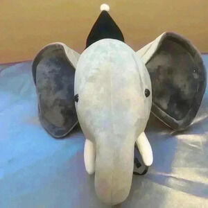 Elephant decor Child's bedroom stuffed animal  head Wall decoration